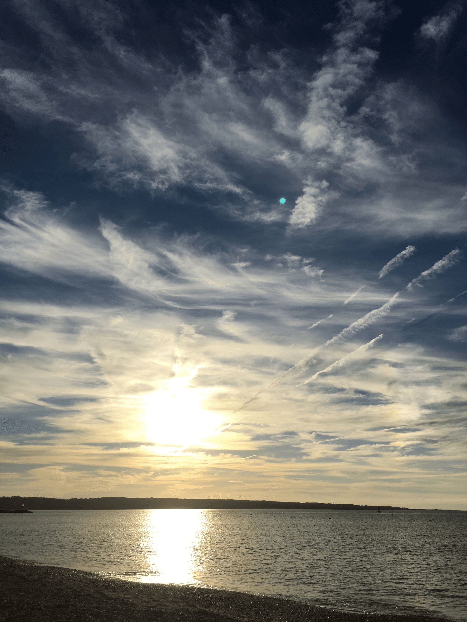 Beach sunset on the island of Martha's Vineyard